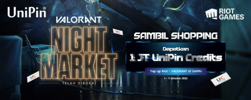 Shocktober – VALORANT Night Market Belanja Makin Asik dengan 1 JUTA UniPin Credits